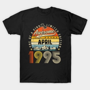 Awesome Since April 1995 Vintage 28th Birthday T-Shirt